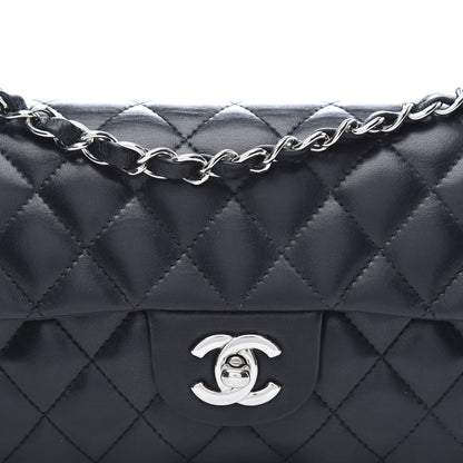 Chanel Lambskin Quilted East West Flap Black 10 of 10