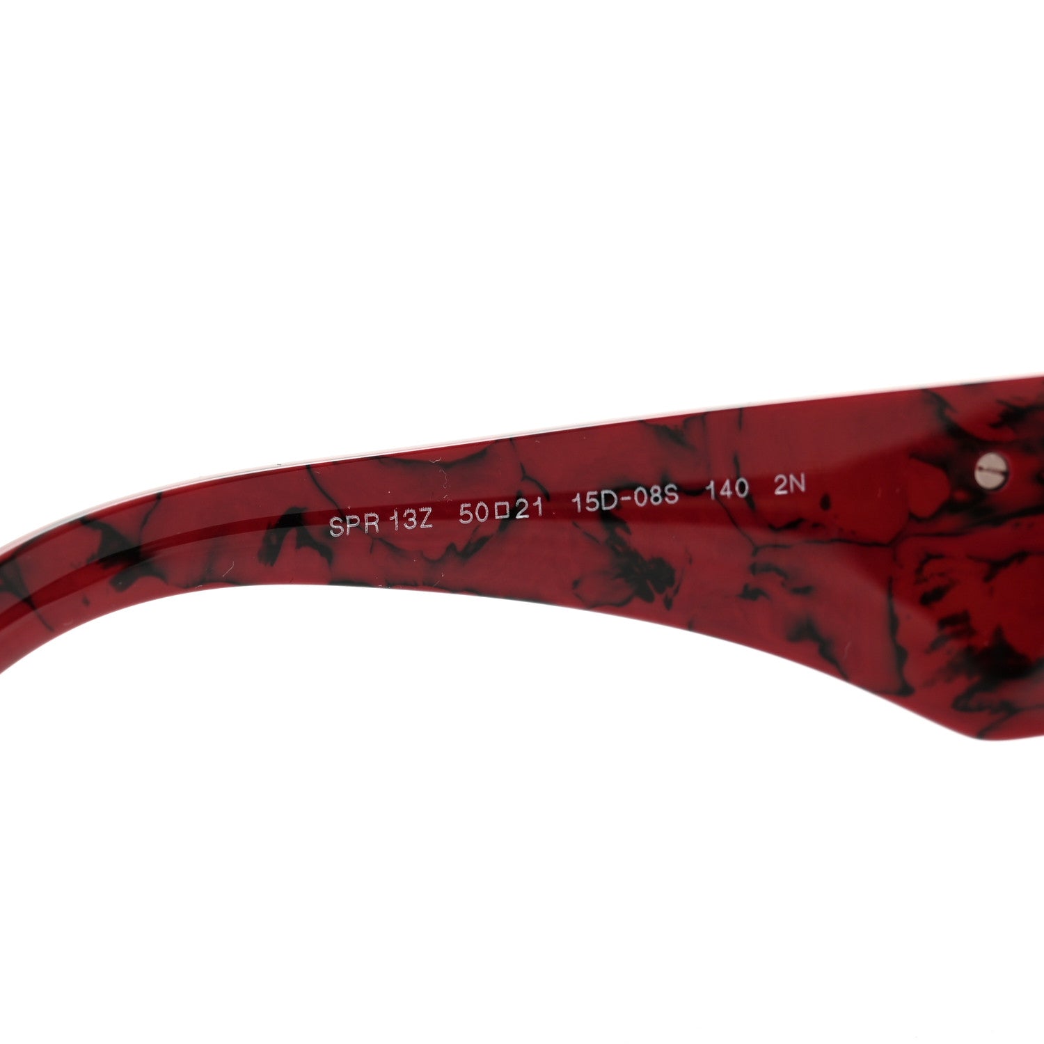 Prada Acetate Symbole Sunglasses SPR 13Z Red Marble 6 of 7