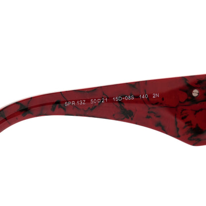 Prada Acetate Symbole Sunglasses SPR 13Z Red Marble 6 of 7