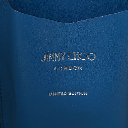Jimmy Choo Raffia Degrade Macy Basket Tote Natural Butterfly Blue 5 of 8