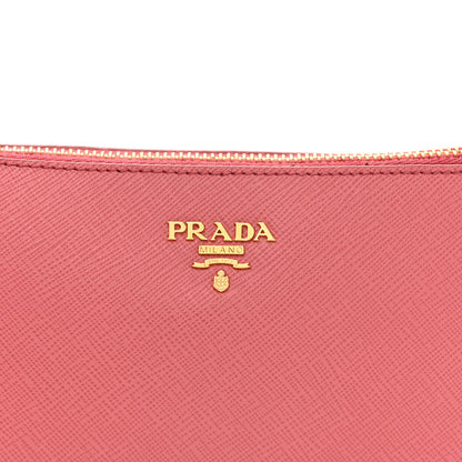 Prada Saffiano Metal Mini Shoulder Bag Pink 8 of 11