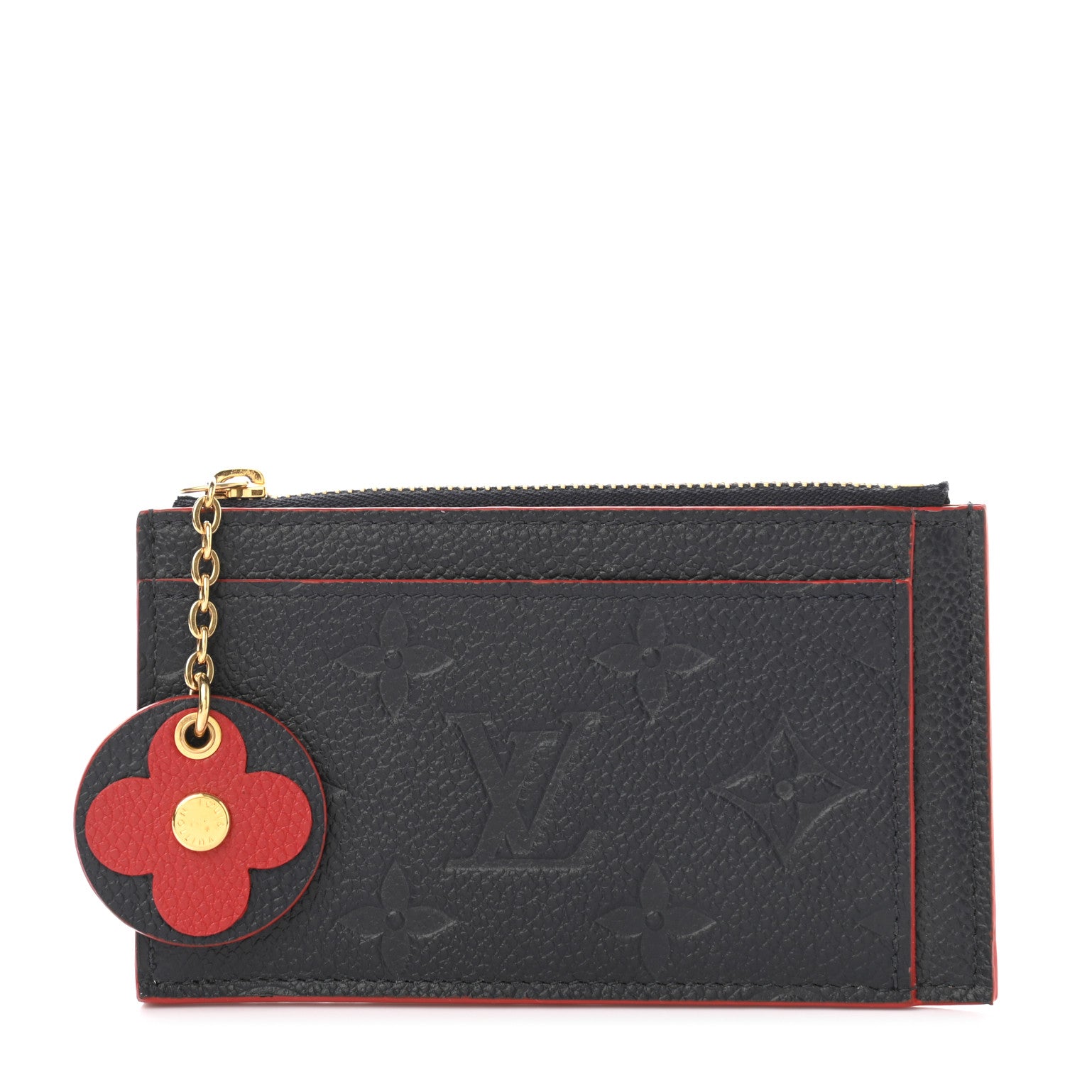 Louis Vuitton Empreinte Blooming Flowers Zipped Card Holder Marine Rouge 1 of 7