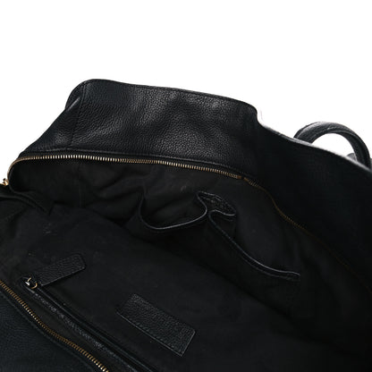 Alexander McQueen Pebbled Calfskin Large Skull Padlock Zip Around Tote Black 17 of 24