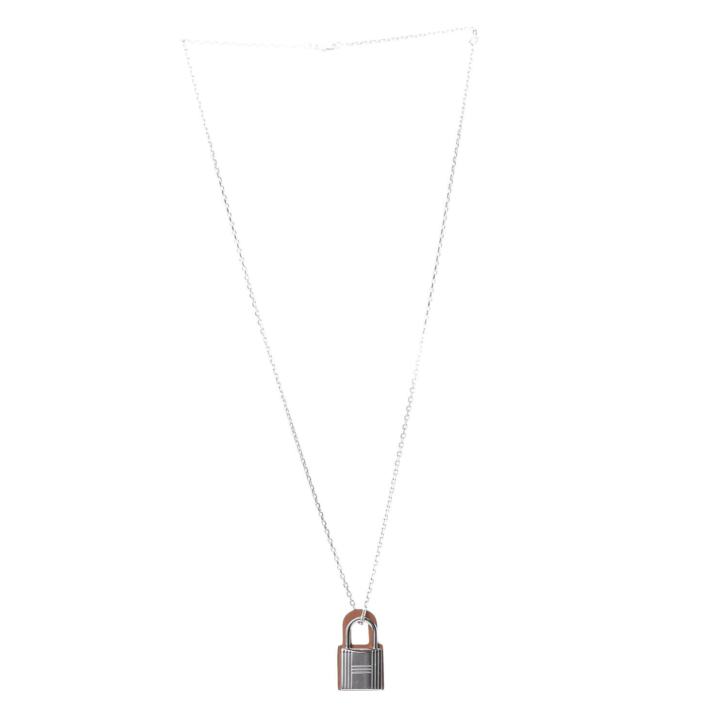 Hermes Swift Small O'Kelly Pendant Necklace Gold 3 of 5