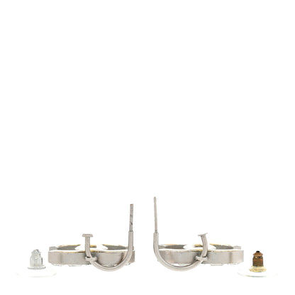 Chanel Baguette Crystal CC Dangle Earrings Gold 3 of 5