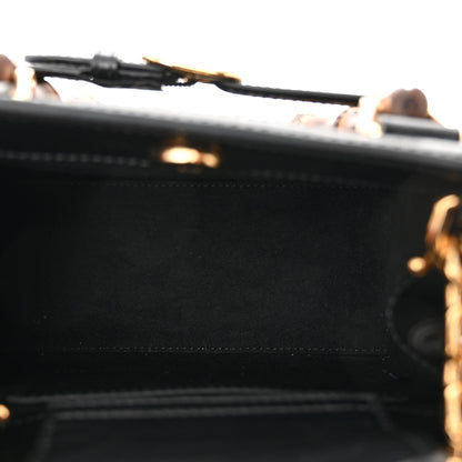 Gucci New Canvas Charisma Calfskin Crystal GG Monogram Mini Diana Tote Black 5 of 12