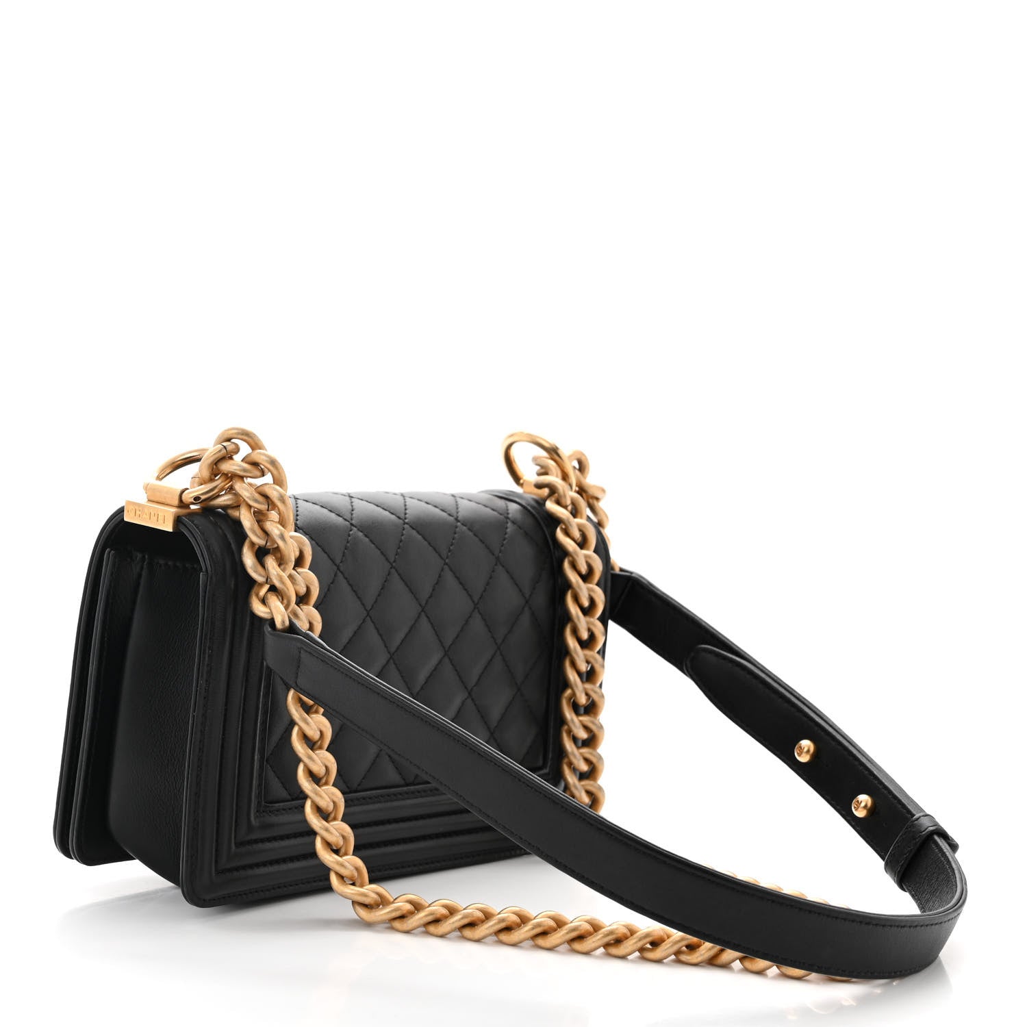 Chanel Lambskin Quilted Small Boy Flap Black 3 of 11