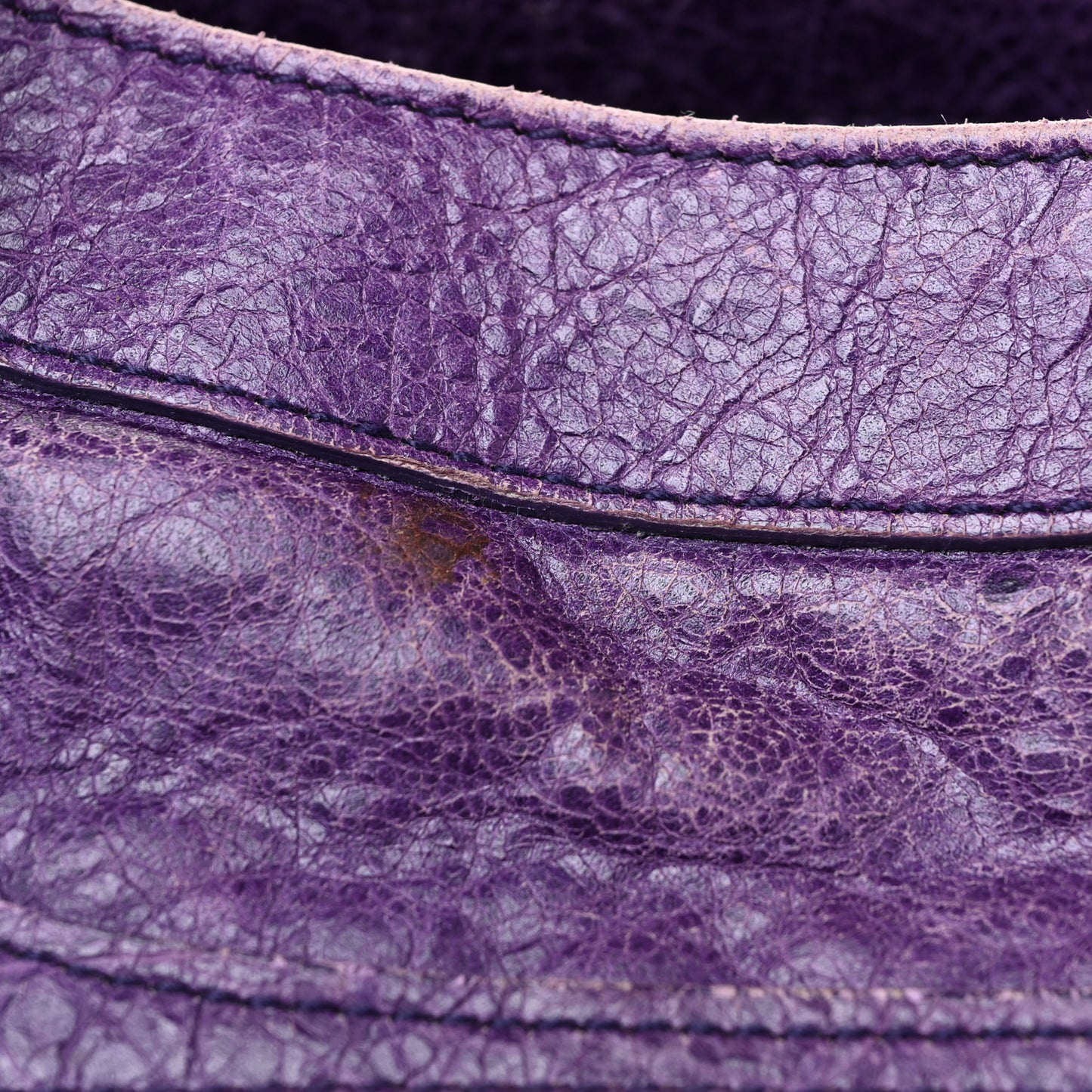 Agneau Classic Hardware Velo Dark Violet