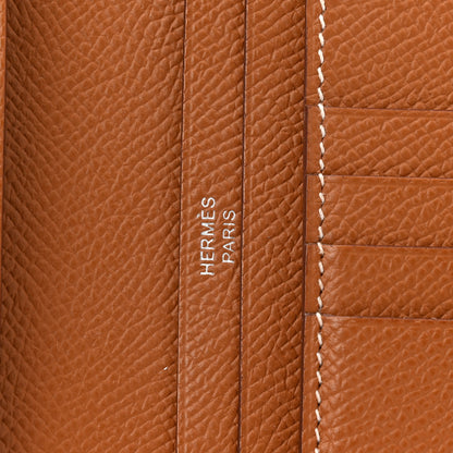 Hermes Epsom Bearn Compact Wallet Gold 6 of 6