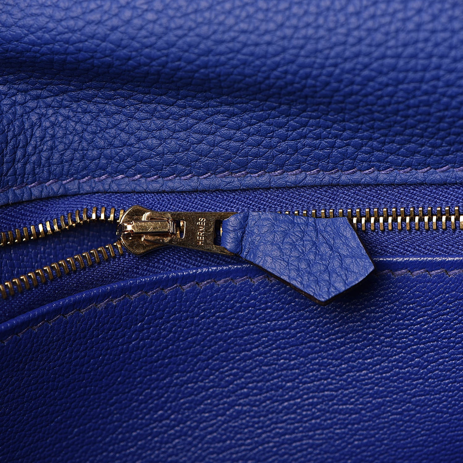 Hermes Togo Kelly Retourne 32 Bleu Electrique 9 of 33