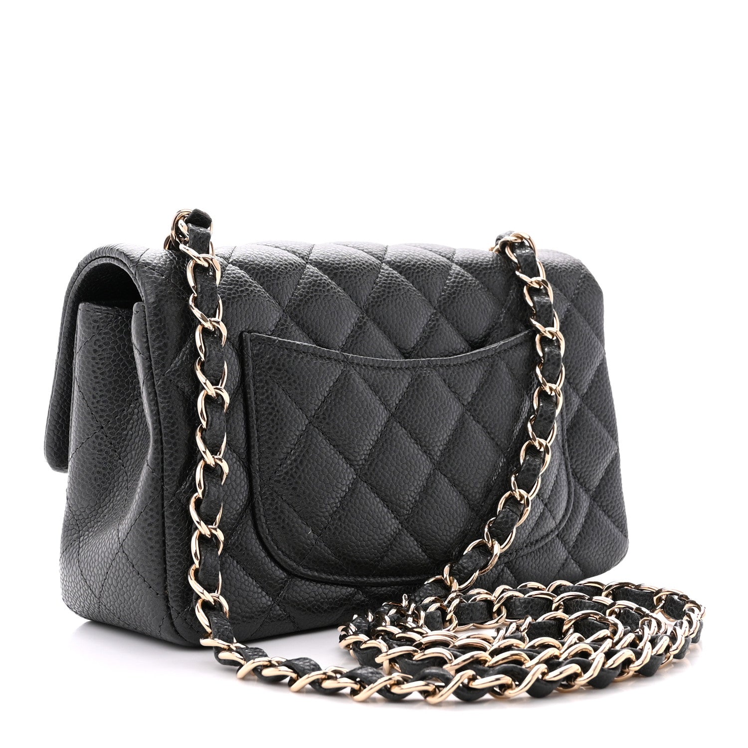 Chanel Caviar Quilted Mini Rectangular Flap Dark Grey 3 of 11
