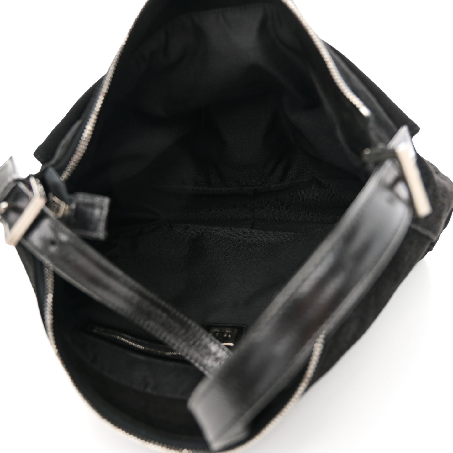 Suede Mama Baguette Black