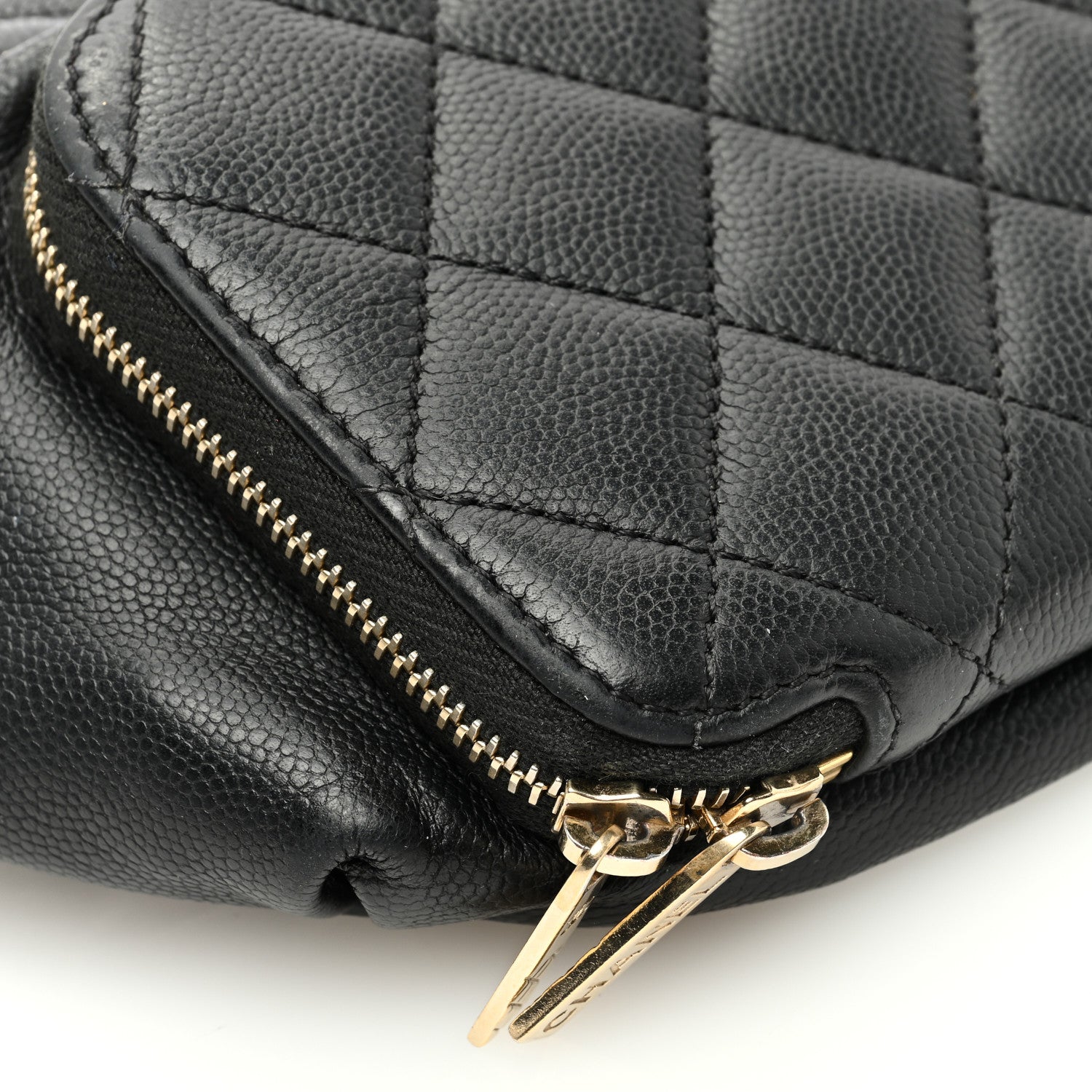 Chanel Caviar Quilted Business Affinity Waist Belt Bag Black 9 of 10