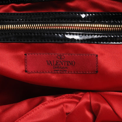 Valentino Garavani Patent Ruffle Idylle Bag Black 6 of 7