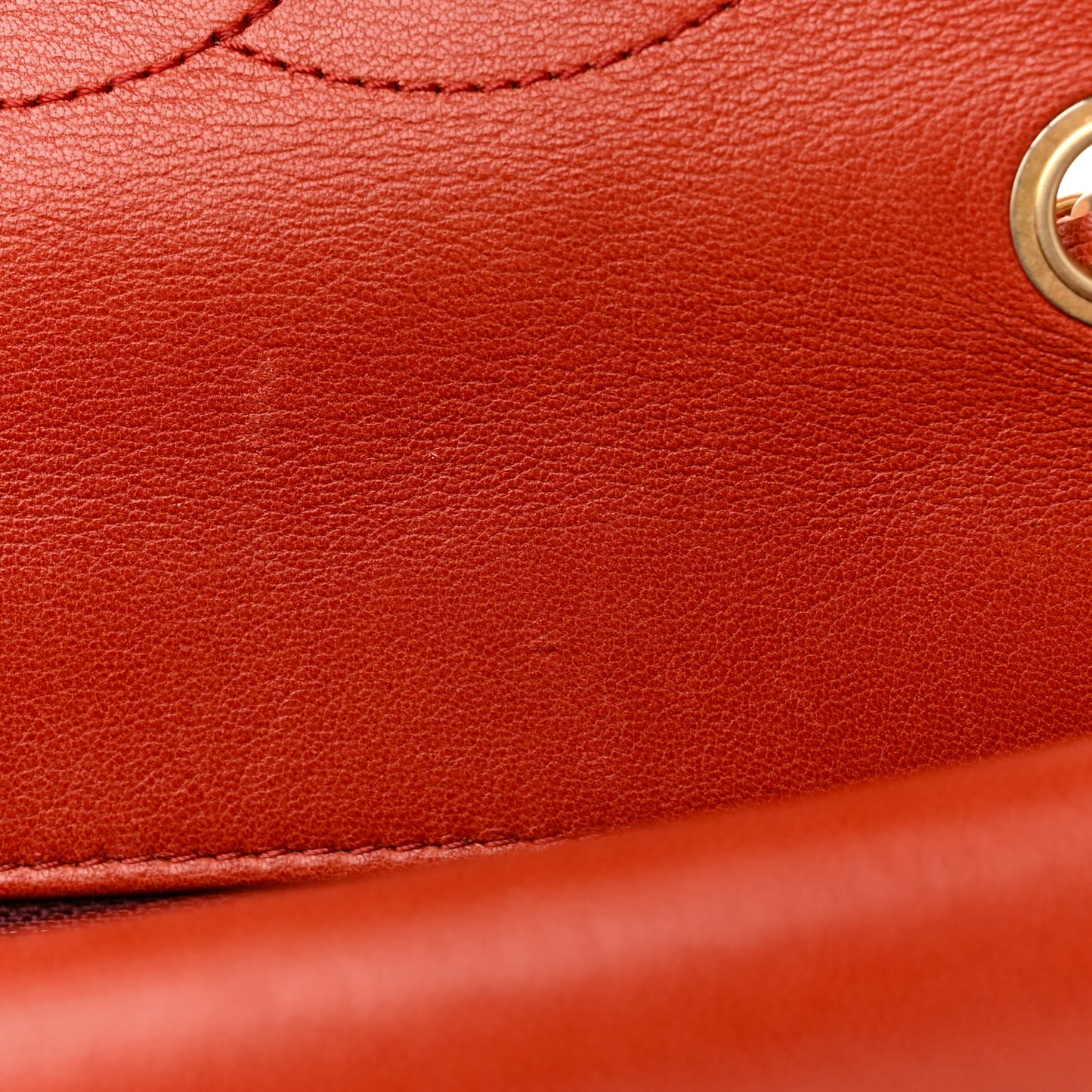 Lambskin Quilted Medium Vintage Flap Bag Red