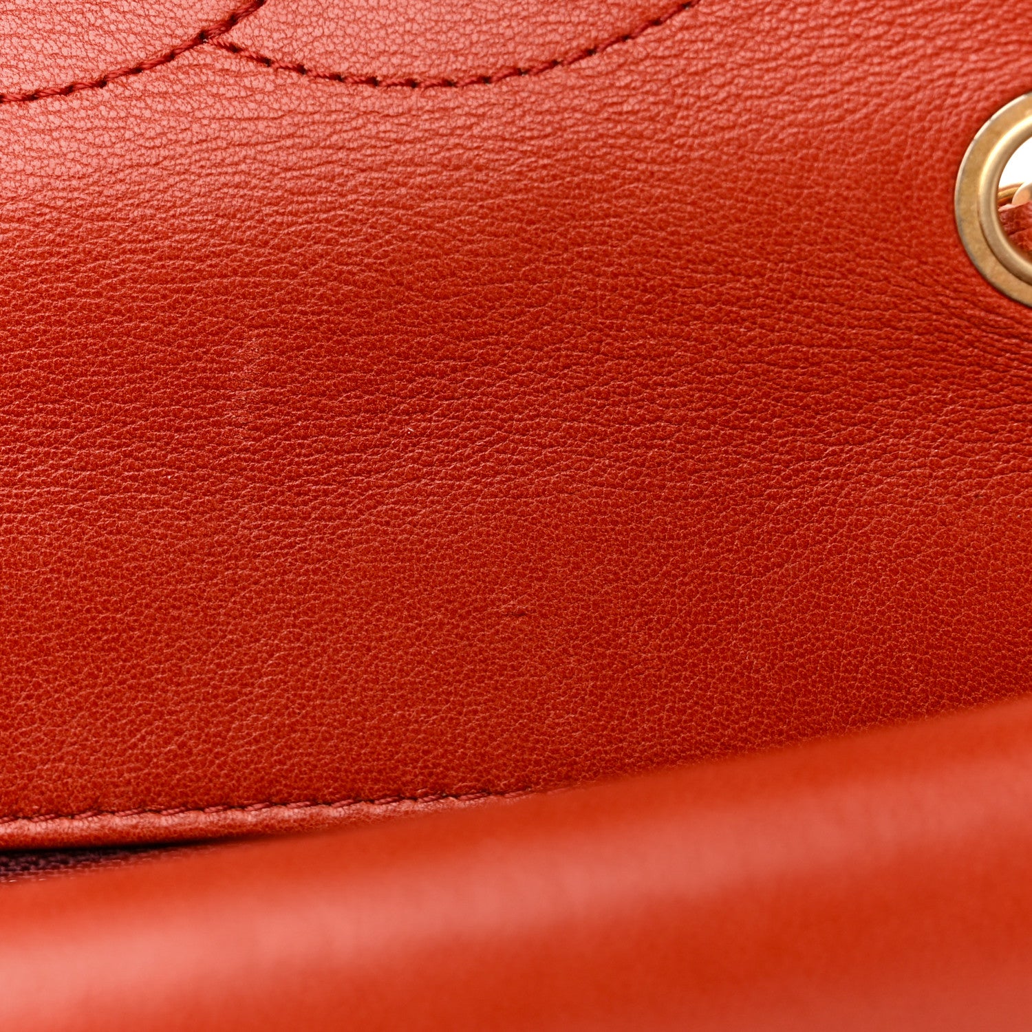 Chanel Lambskin Quilted Medium Vintage Flap Bag Red 11 of 11