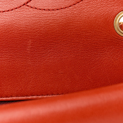 Chanel Lambskin Quilted Medium Vintage Flap Bag Red 11 of 11