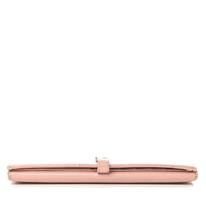 Chanel Grained Calfskin CC Button Wallet Pink 16 of 24