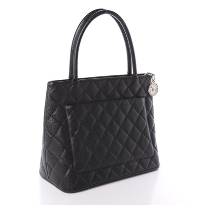 Chanel Caviar Quilted Medallion Tote Black 3 of 10