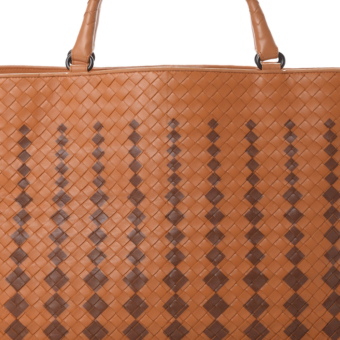 Nappa Intrecciato Large Tote Orange