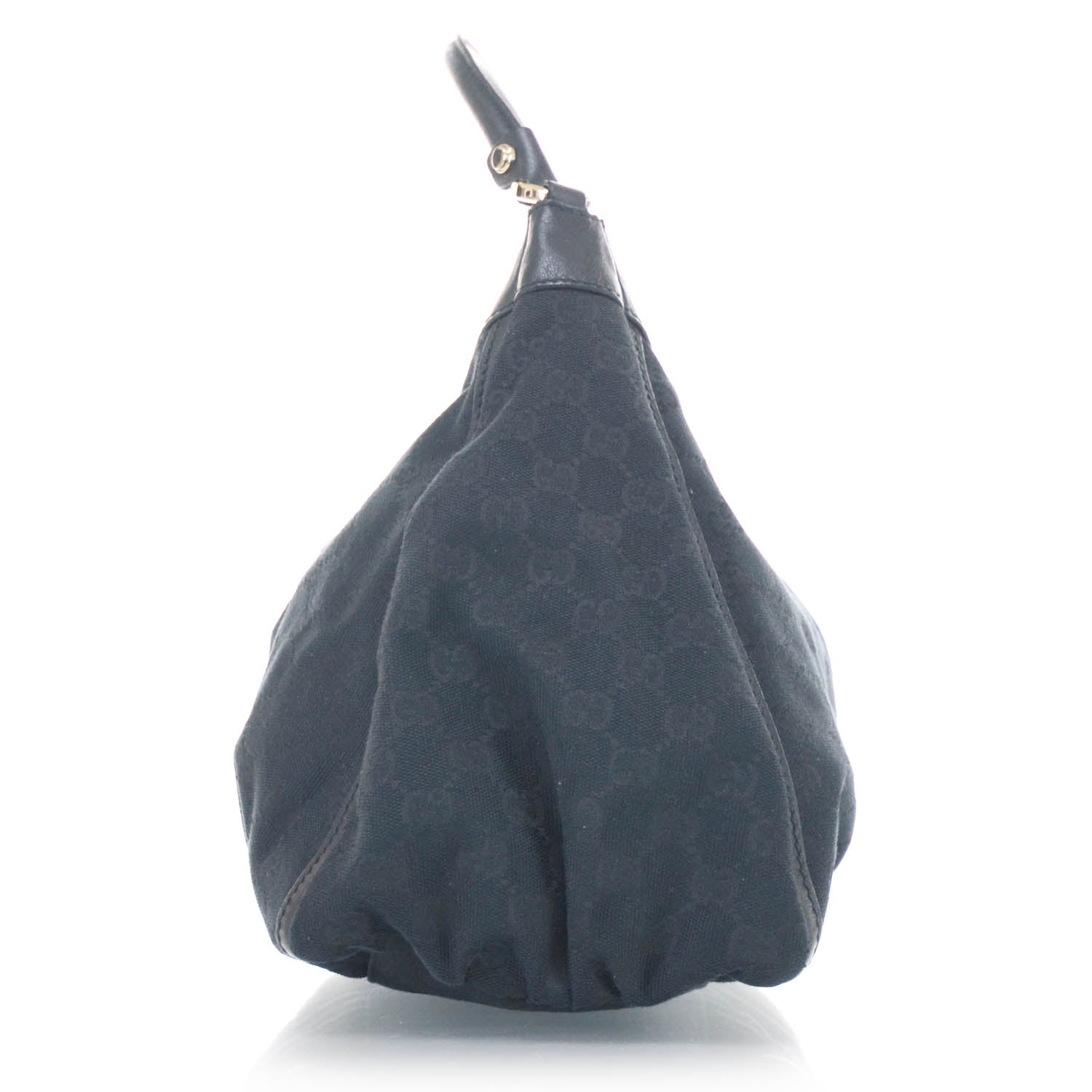 Gucci Monogram D Gold Hobo Black 6 of 15