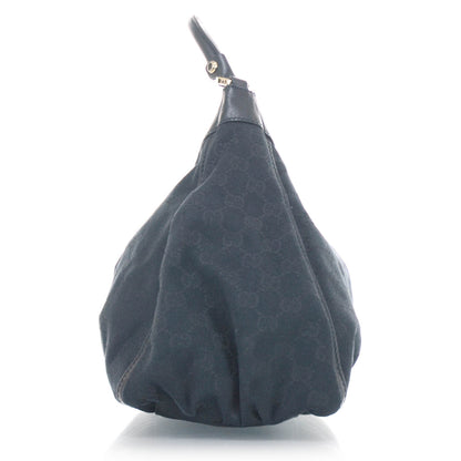 Gucci Monogram D Gold Hobo Black 6 of 15