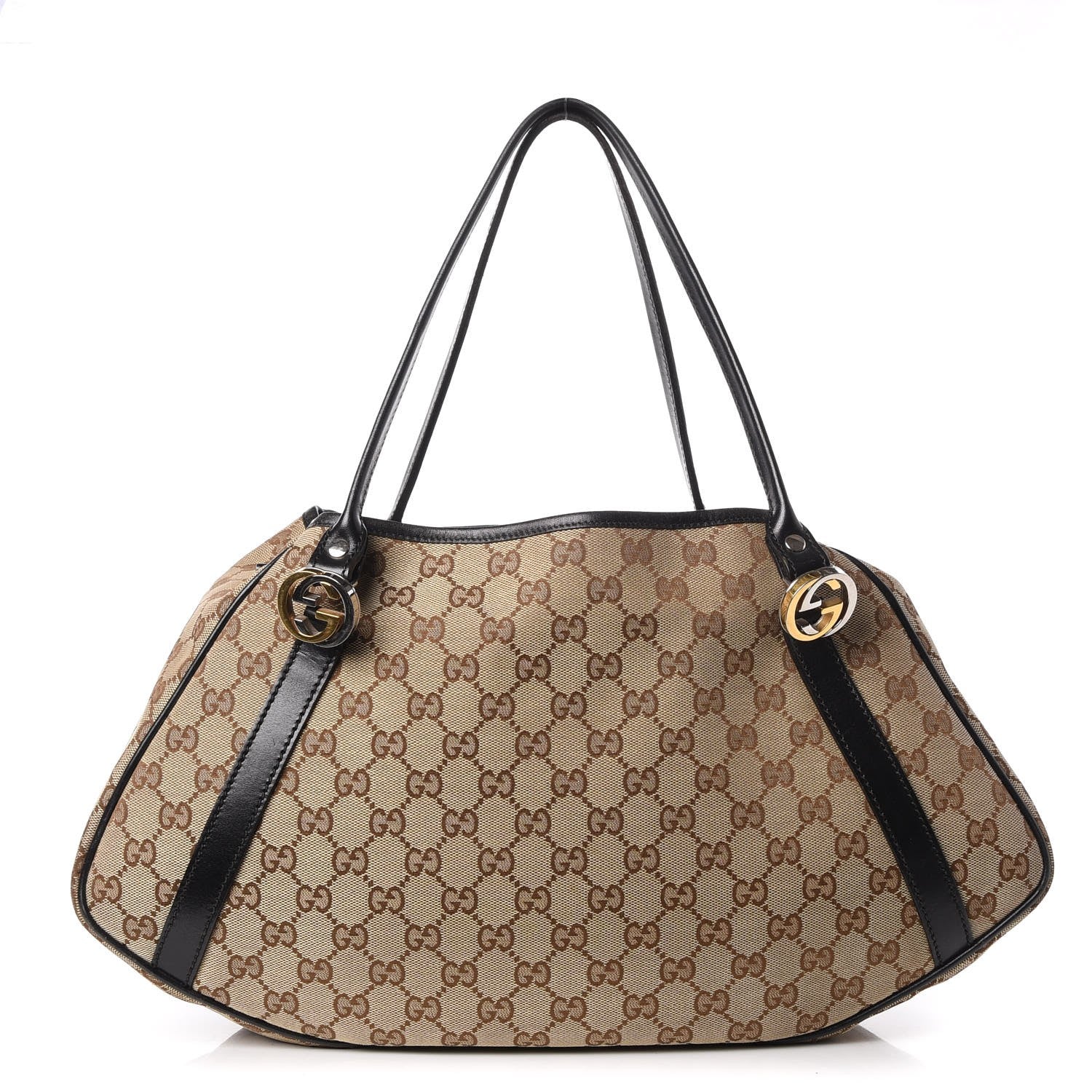 Gucci Monogram Medium GG Twins Shoulder Bag Brown 1 of 7