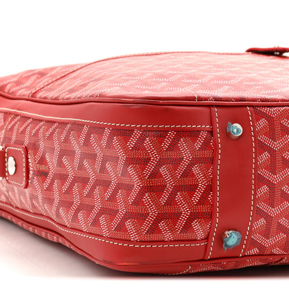 Goyard Goyardine Ambassade MM Briefcase Red 8 of 11