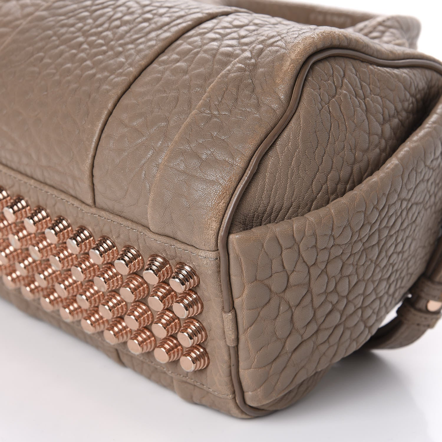 Alexander Wang Pebbled Lambskin Rockie Latte Rose Gold Hardware 8 of 13