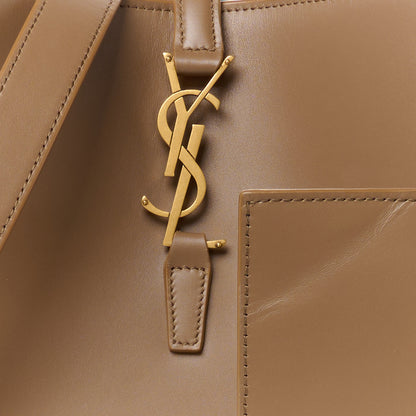 Saint Laurent Shiny Calfskin Le 37 Bucket Bag Dark Cork 11 of 14