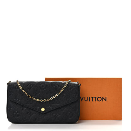 Louis Vuitton Empreinte Pochette Felicie Chain Wallet Black 10 of 10