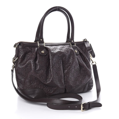 Gucci Guccissima Medium Sukey Top Handle Bag Dark Brown 4 of 12