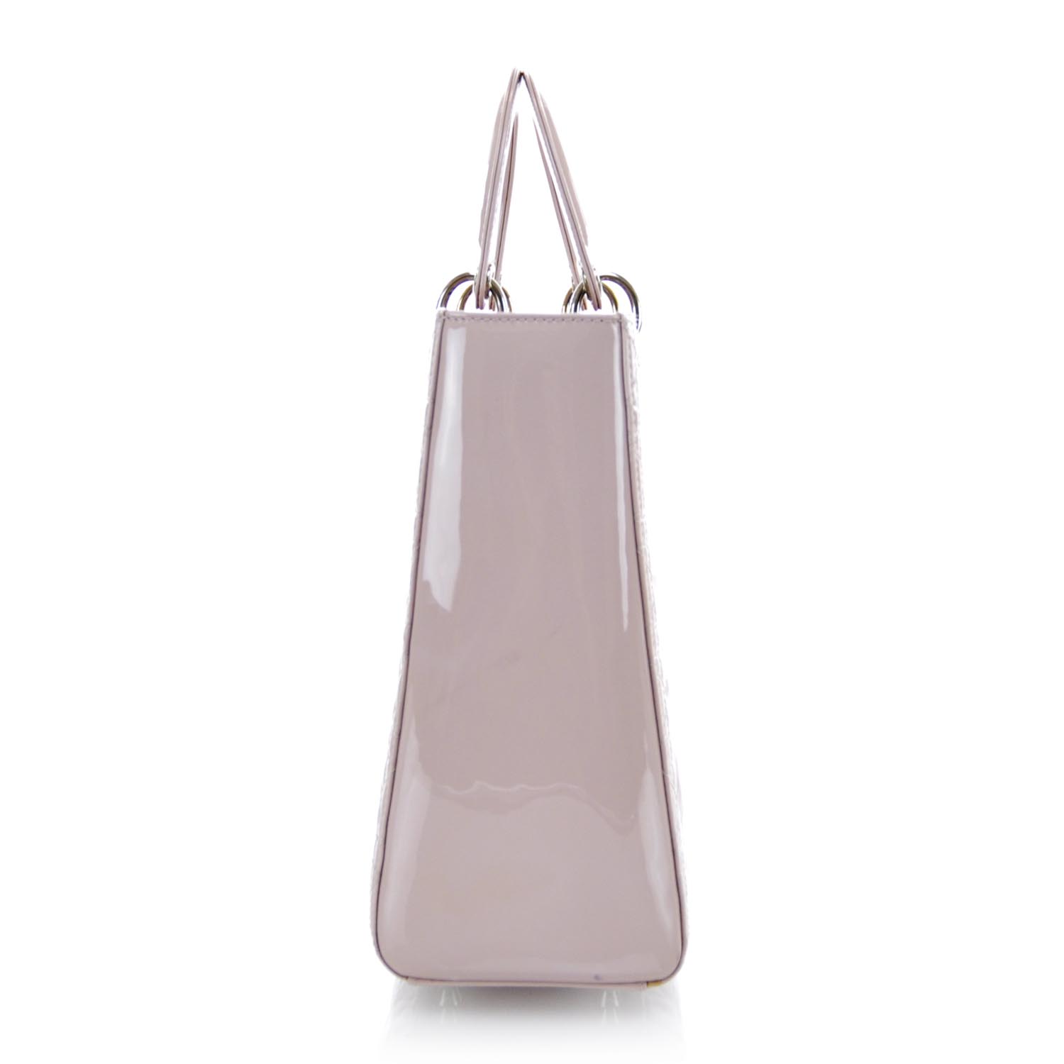 Christian Dior Patent Cannage Large Lady Dior Pink 6 of 9