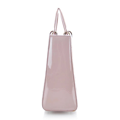 Christian Dior Patent Cannage Large Lady Dior Pink 6 of 9