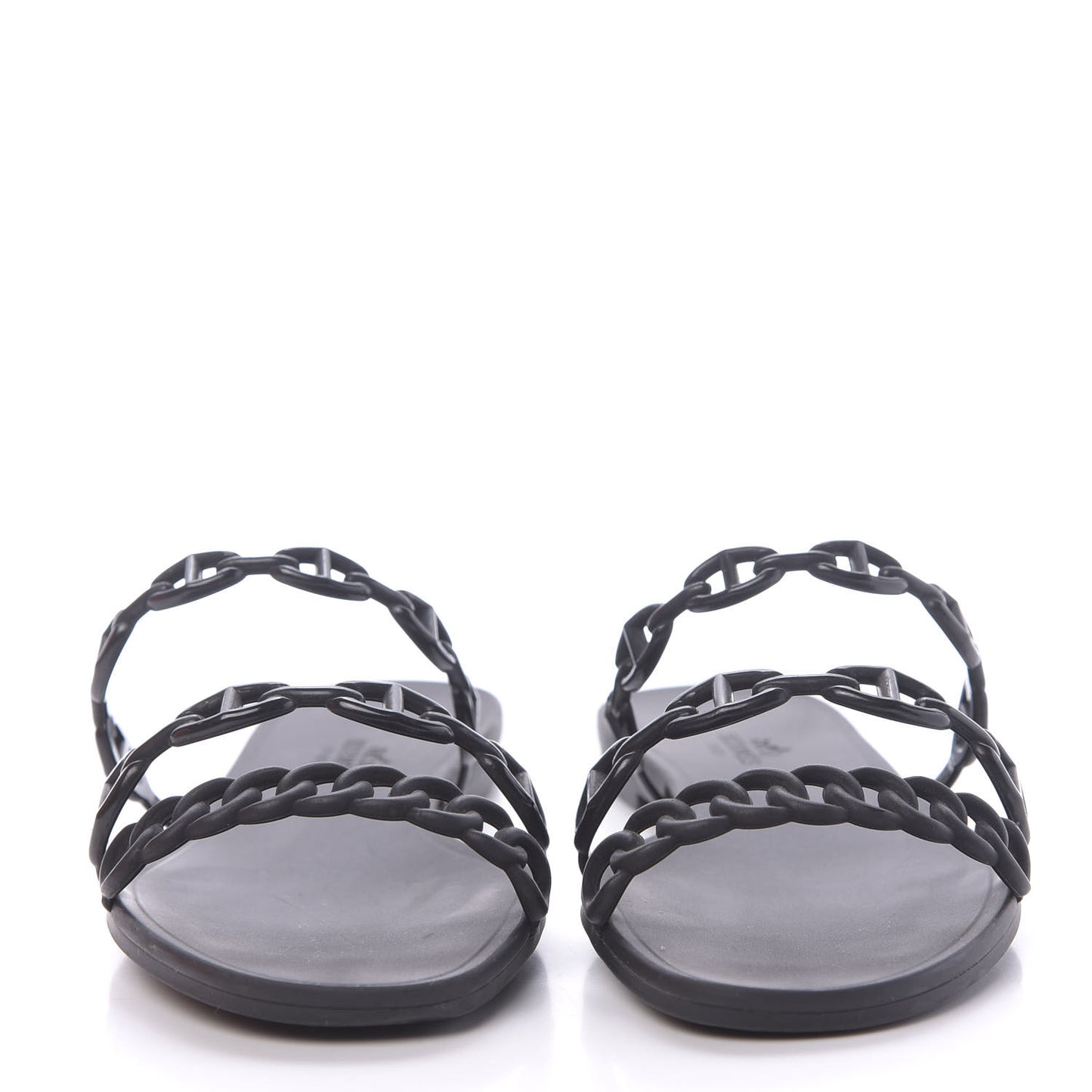 Rubber Chaine d'Ancre Rivage Sandals 38 Black