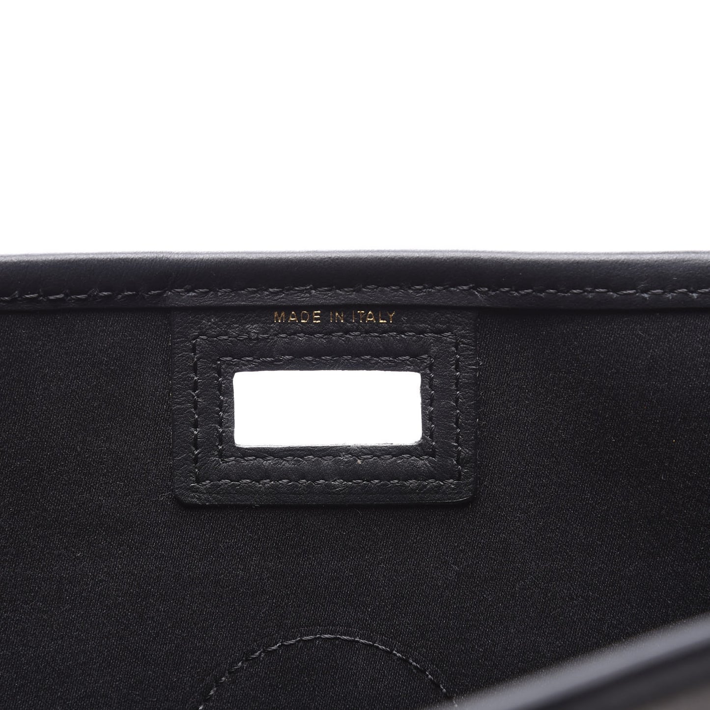 Glazed Fabric Vitello Century FF 1974 Stamp Patch Mini Peekaboo Defender Cover Mogano Panna Black