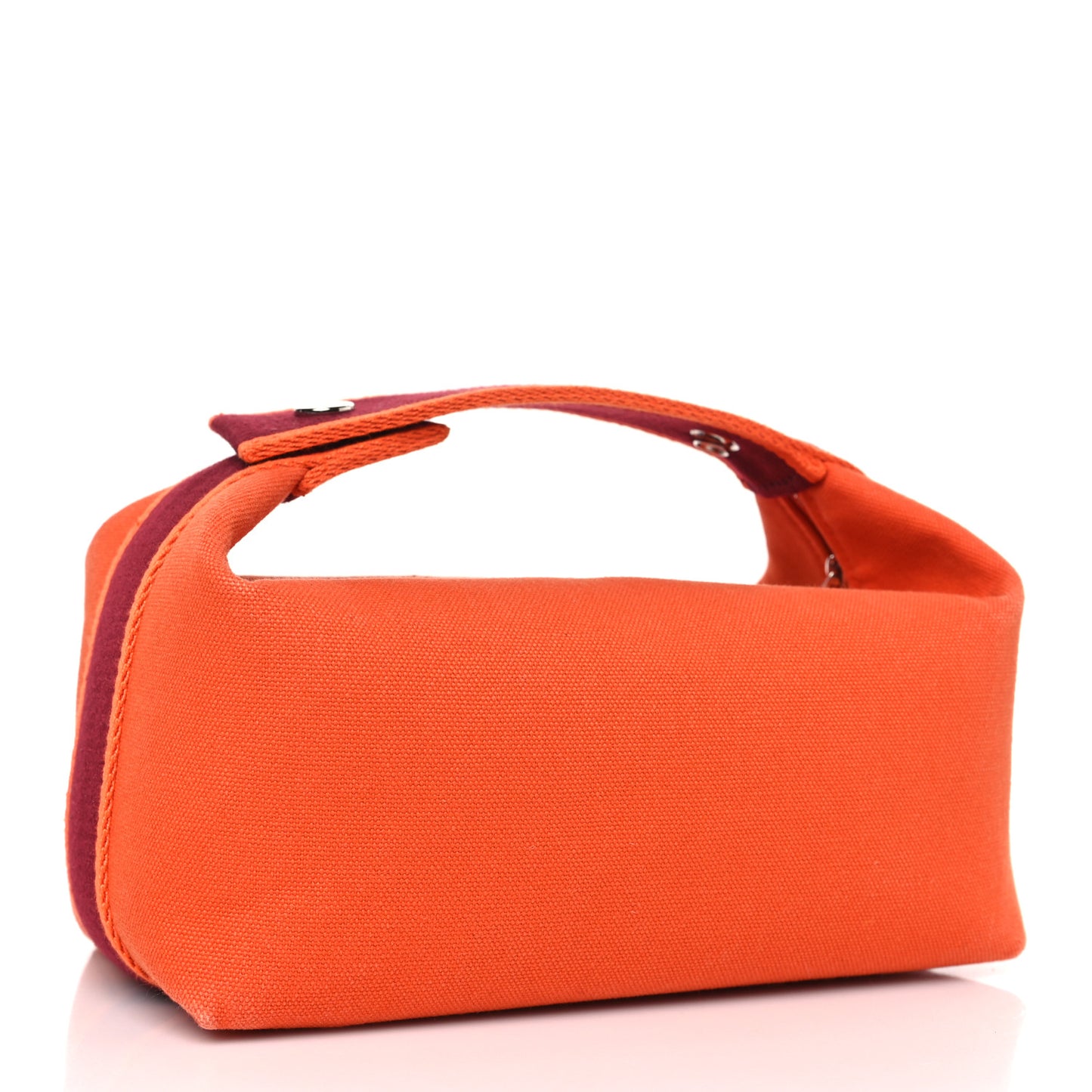 Canvas Small Bride-A-Brac Pouch Orange Burgundy