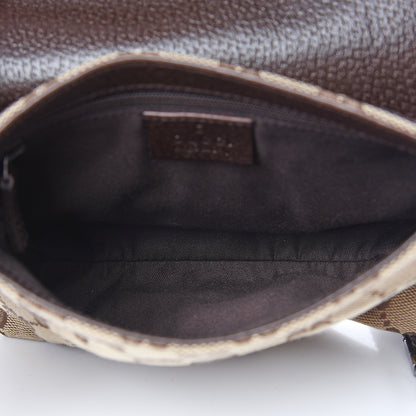 Gucci Monogram Waist Pouch Bag Dark Brown 4 of 9