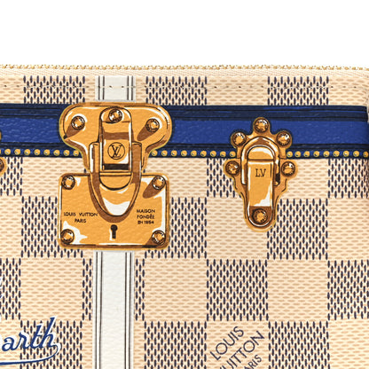 Louis Vuitton Damier Azur Summer Trunks Saint Barth Mini Pochette Accessories 8 of 10
