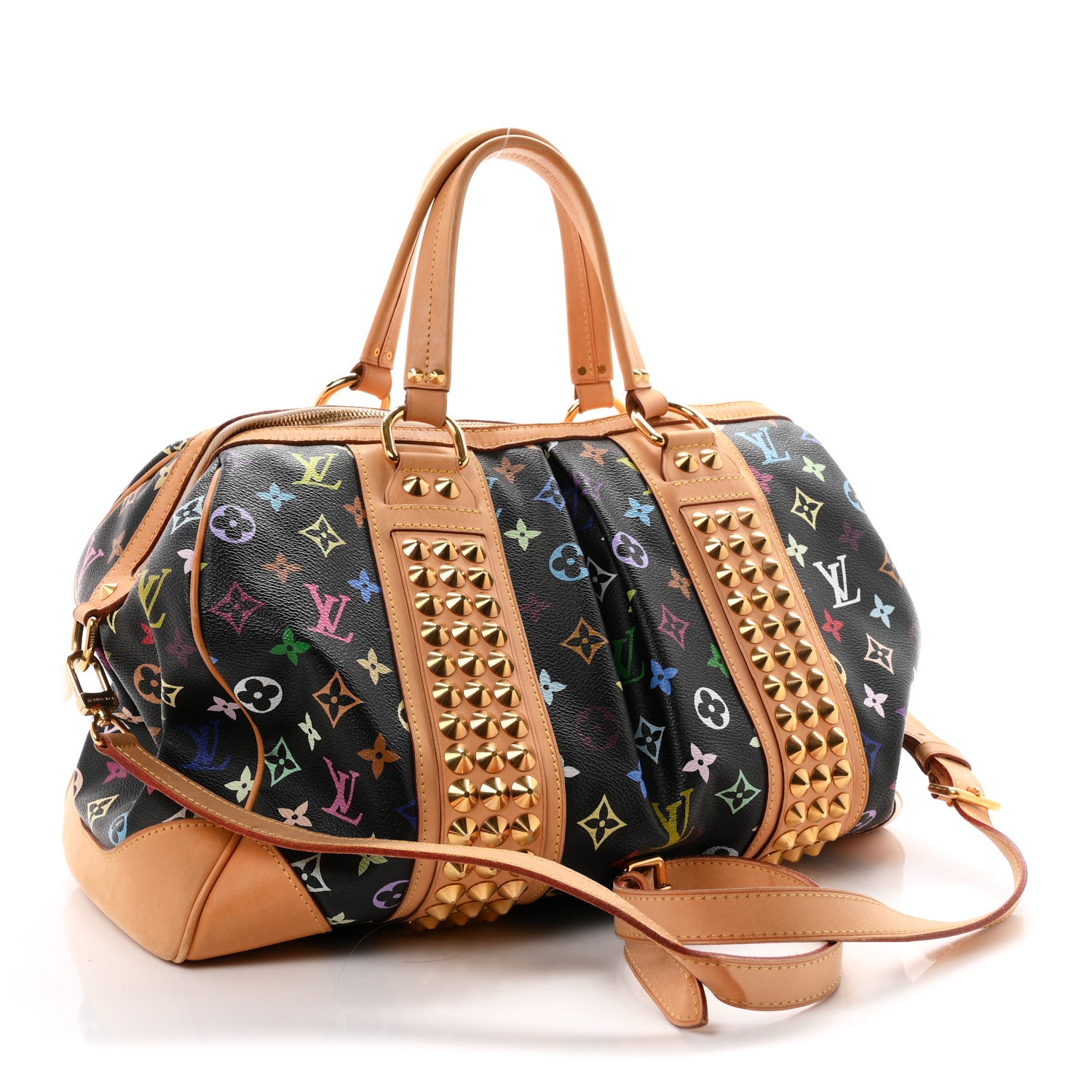 Louis Vuitton Monogram Multicolor Courtney GM Black 3 of 11