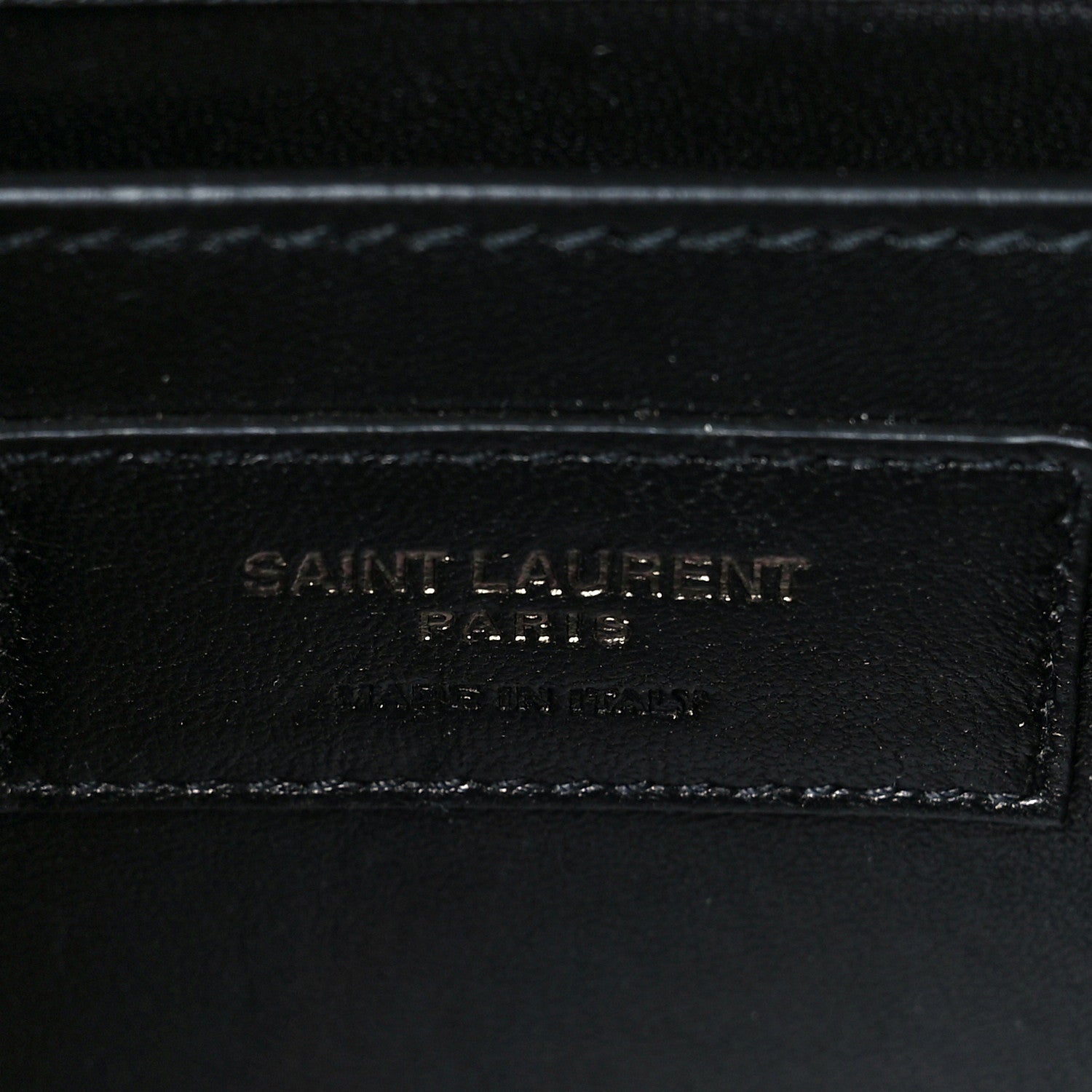 Saint Laurent Paillette Suede Monogram Kate Chain Wallet Pink Black 6 of 9