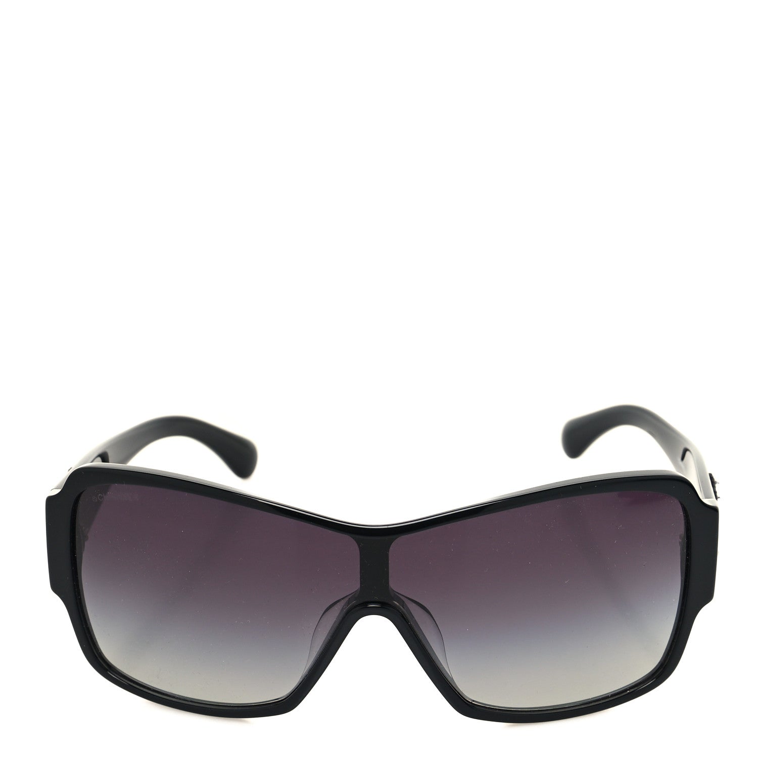 Chanel Acetate Shield Sunglasses 5449-A Black 2 of 8