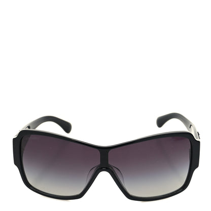 Chanel Acetate Shield Sunglasses 5449-A Black 2 of 8