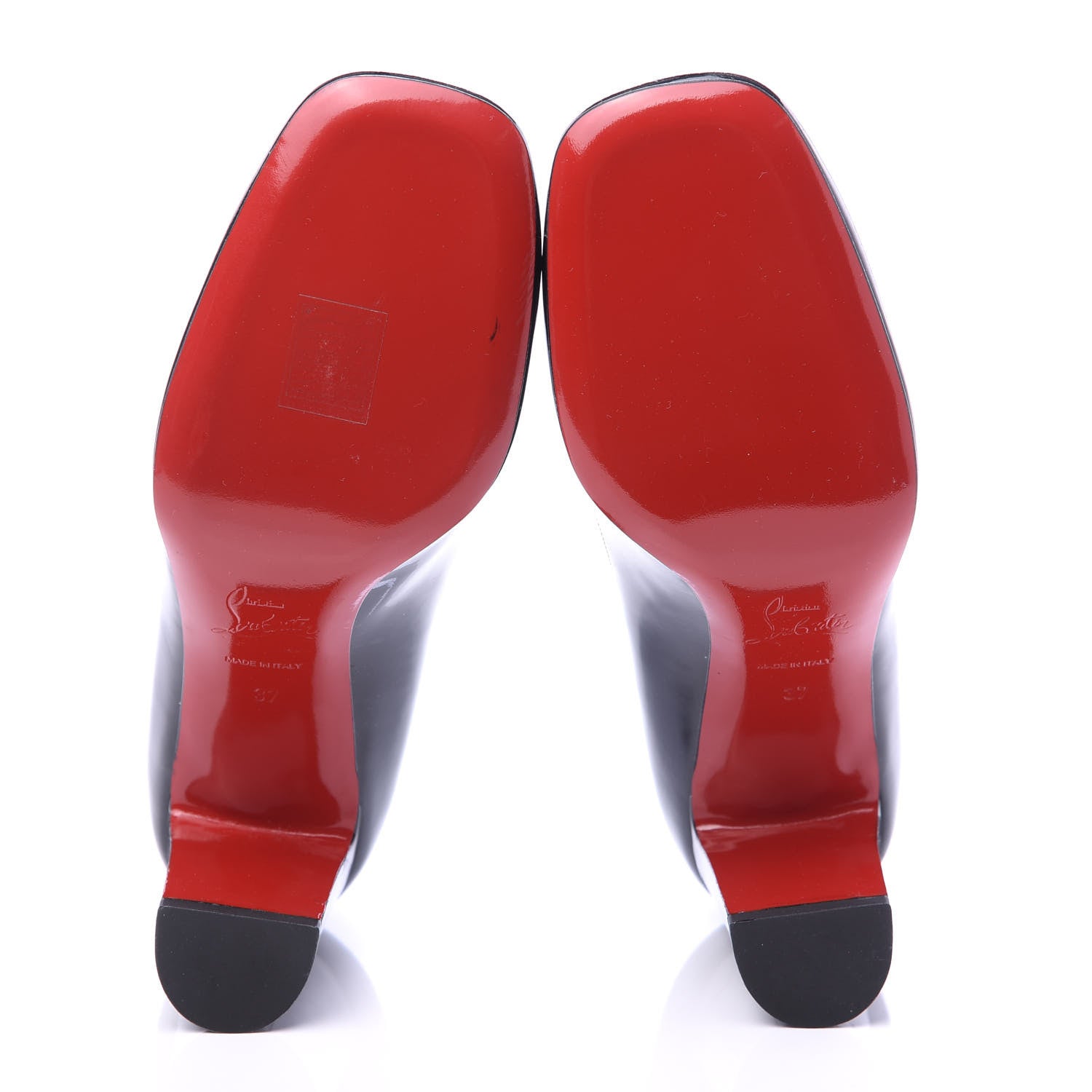 Christian Louboutin Patent Cadrilla 70 Pumps 37 Black 5 of 7