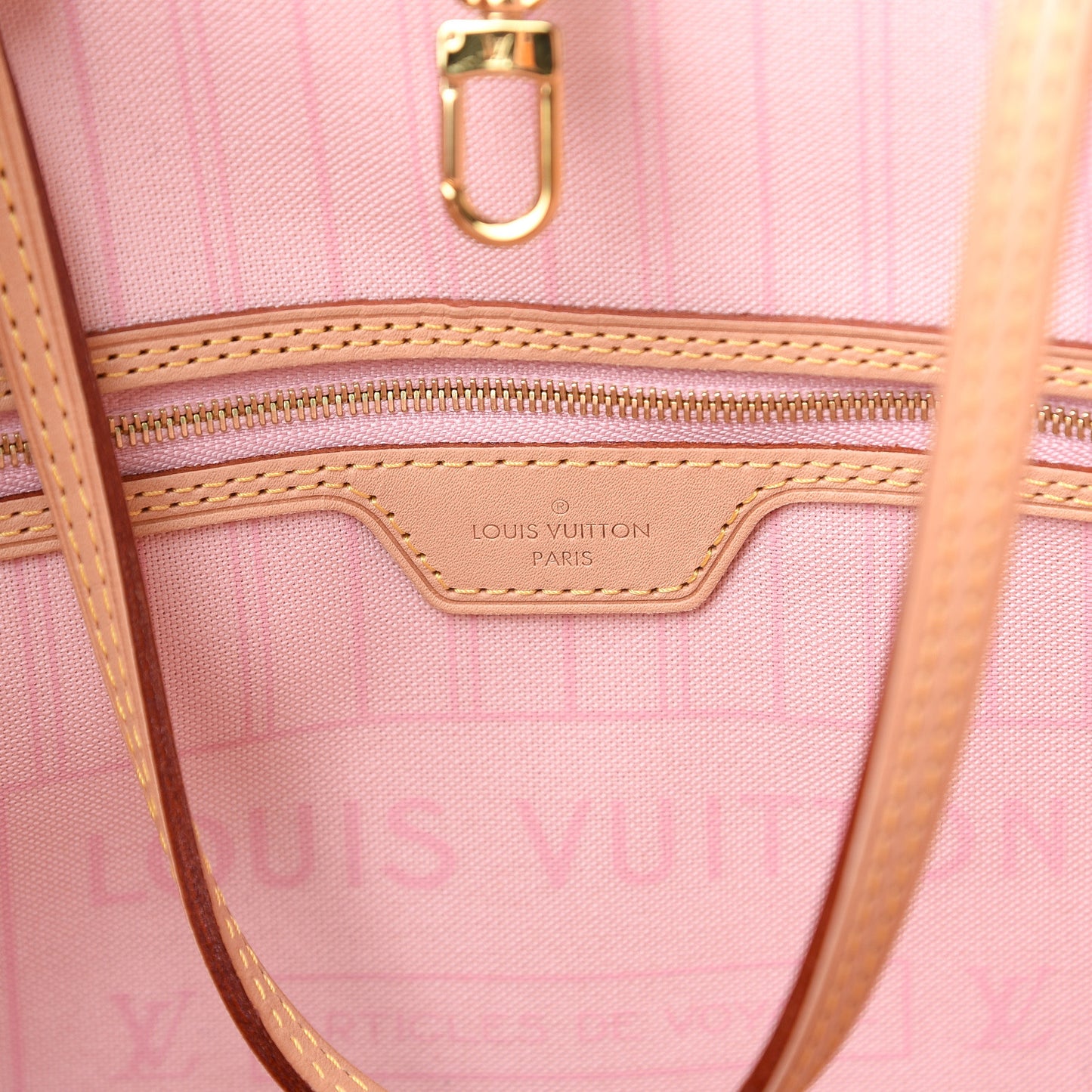 Damier Azur Neo Neverfull MM Rose Ballerine