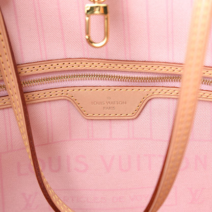 Louis Vuitton Damier Azur Neo Neverfull MM Rose Ballerine 5 of 10