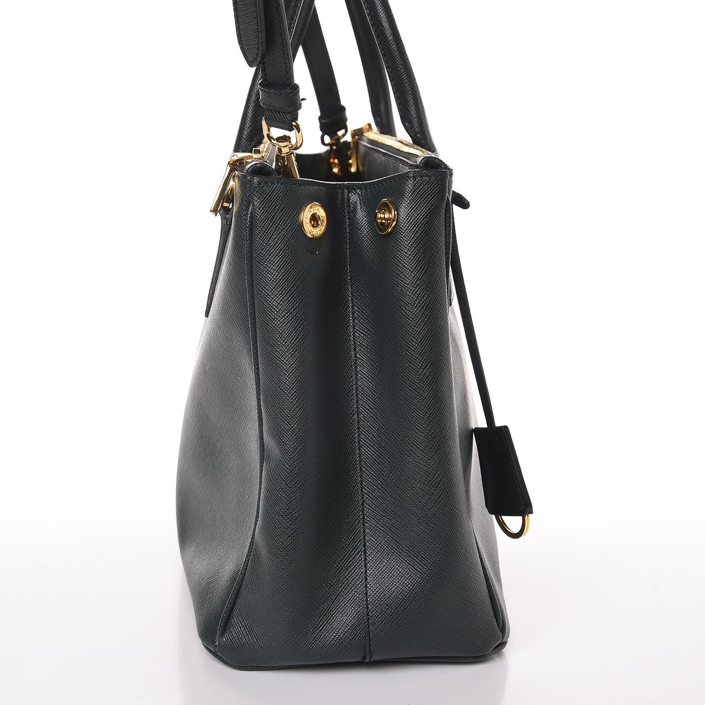 Saffiano Medium Galleria Double Zip Tote Smeraldo