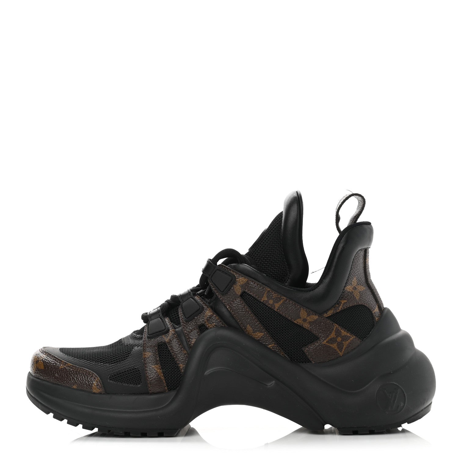 Louis Vuitton Calfskin Patent Monogram LV Archlight Sneakers 39 Black 1 of 9