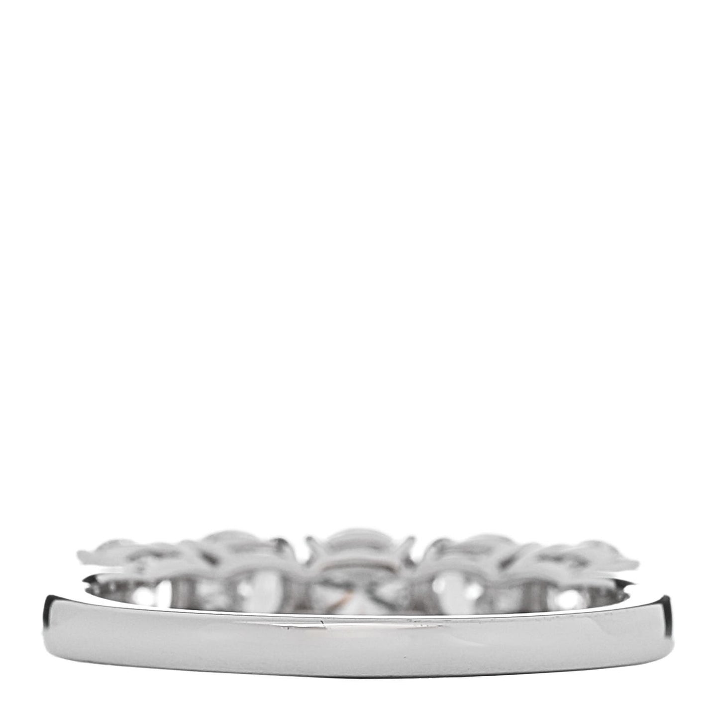 Platinum Diamond 1.04ct Half Eternity Band Ring 52 6
