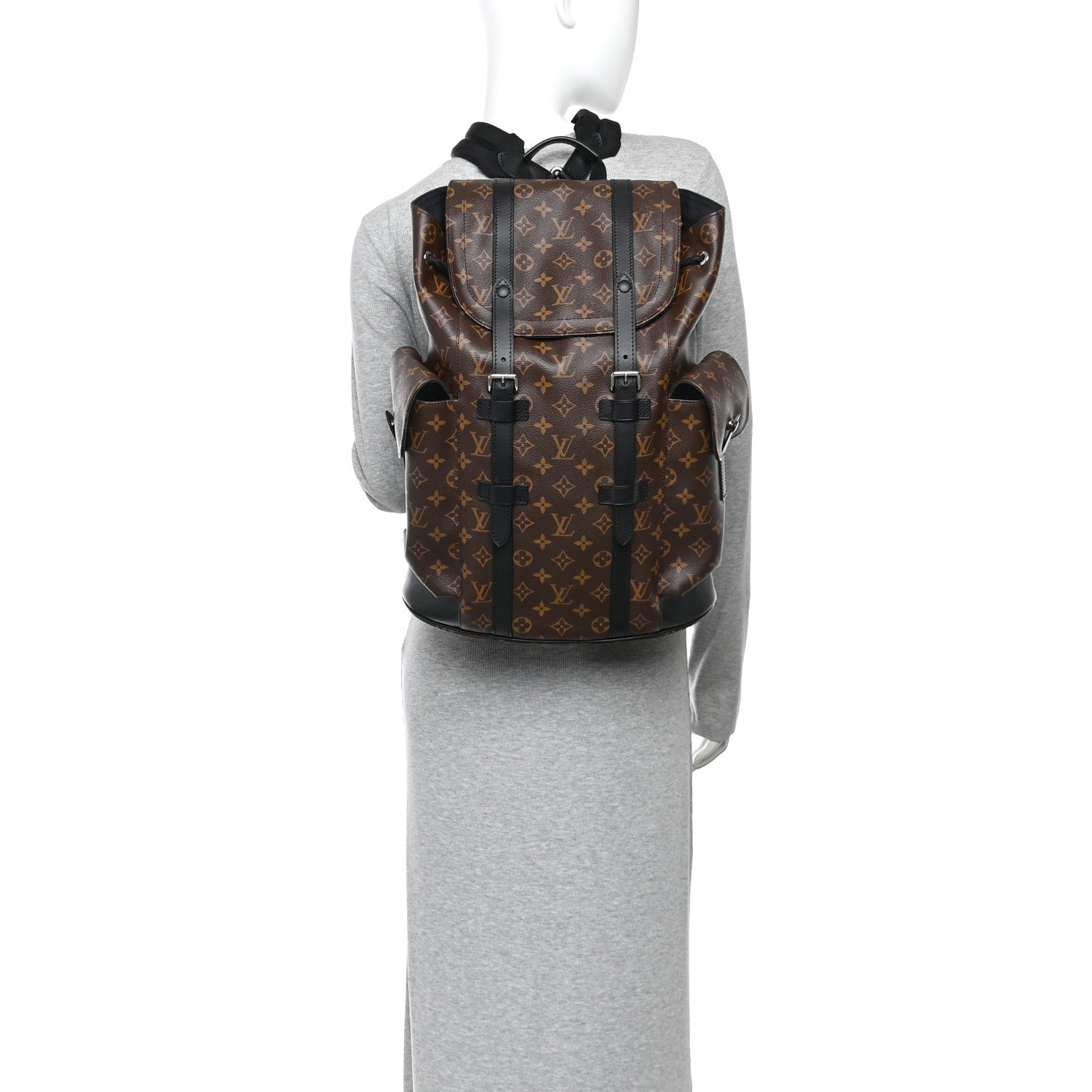 Louis Vuitton Monogram Macassar Christopher PM Backpack 2 of 9